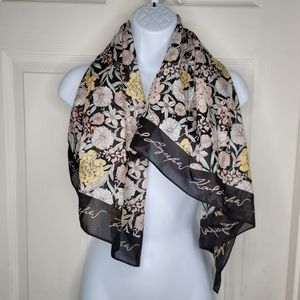 Karl Lagerfeld Floral Print Square Scarf